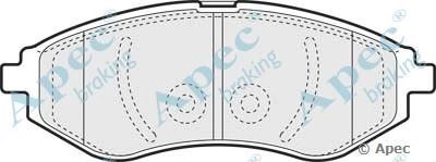 APEC BRAKING pad1319 -  Комплект тормозных колодок, дисковый тормоз